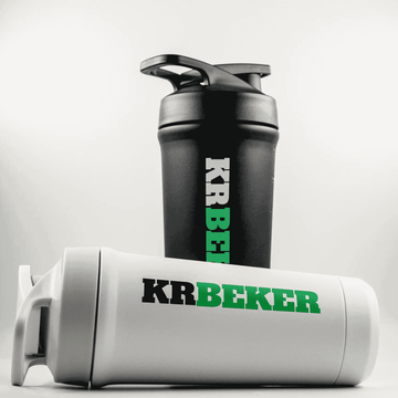 Stalen Shakebeker Roestvrij Zwart of Wit 700 ml