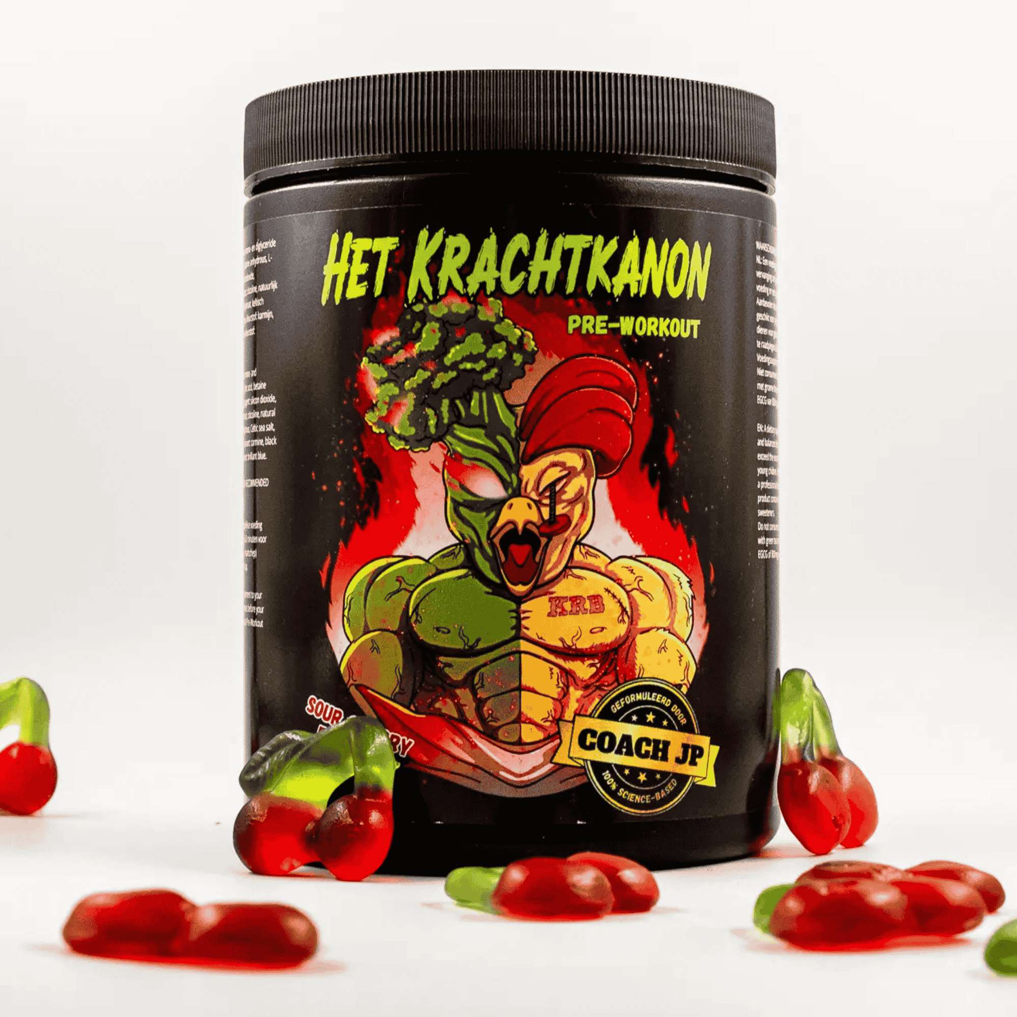 'Het Krachtkanon' Pre-Workout zure kersen smaak